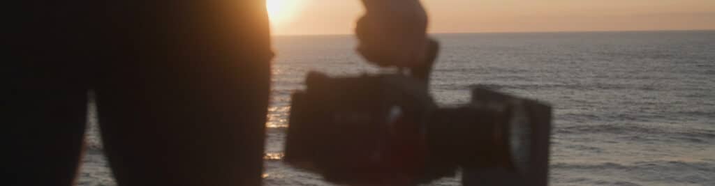 Videographer working