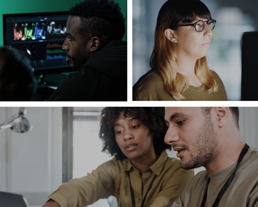 Collage of Editors working