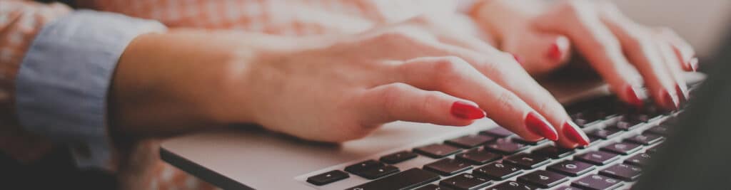 Female writer working